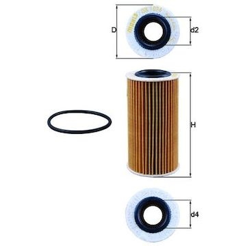 Olejový filtr MAHLE ORIGINAL OX 1076D