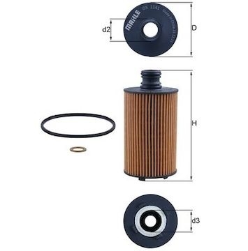 Olejový filtr MAHLE ORIGINAL OX 1141D