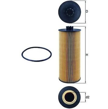 Olejový filtr MAHLE ORIGINAL OX 155D