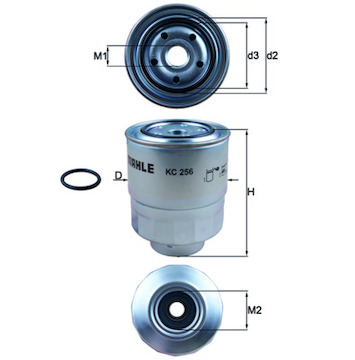 Palivový filtr MAHLE ORIGINAL KC 256D