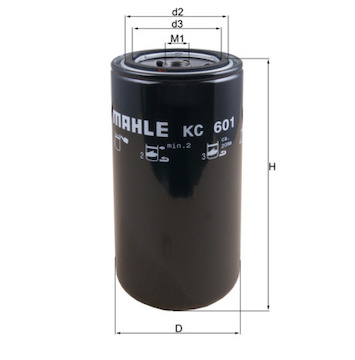 Palivový filtr MAHLE ORIGINAL KC 601