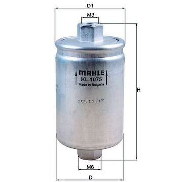 Palivový filtr MAHLE ORIGINAL KL 1075
