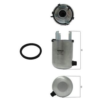 Palivový filtr MAHLE ORIGINAL KL 1245D