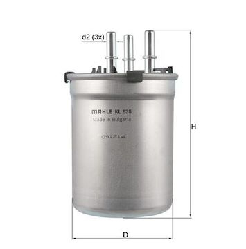 Palivový filtr MAHLE ORIGINAL KL 838