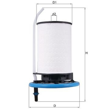 Palivový filtr MAHLE ORIGINAL KX 398