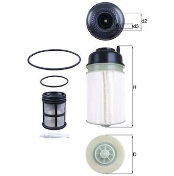 Palivový filtr MAHLE ORIGINAL KX 406KIT