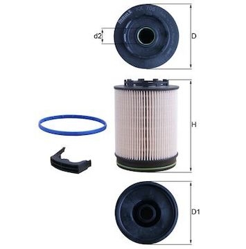 Palivový filtr MAHLE ORIGINAL KX 705D