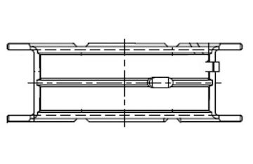 Pánev ložiska klikového hřídele MAHLE ORIGINAL 001 FL 21834 050