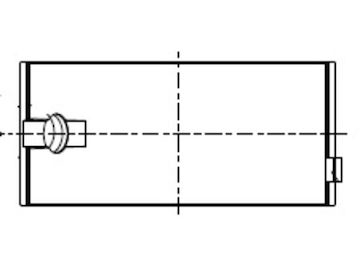 Pánev ložiska klikového hřídele MAHLE ORIGINAL 043 HL 18595 210