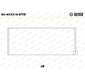 Pánev ojničního ložiska GLYCO 01-4137/4 STD