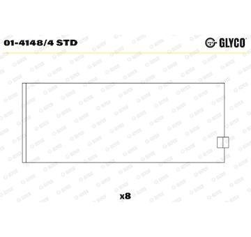 Pánev ojničního ložiska GLYCO 01-4148/4 STD
