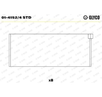 Pánev ojničního ložiska GLYCO 01-4152/4 STD