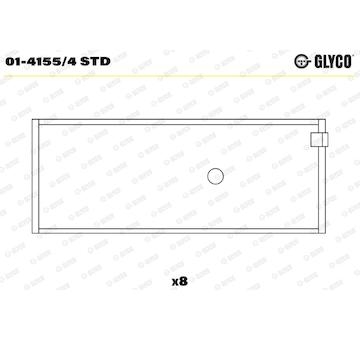 Pánev ojničního ložiska GLYCO 01-4155/4 STD