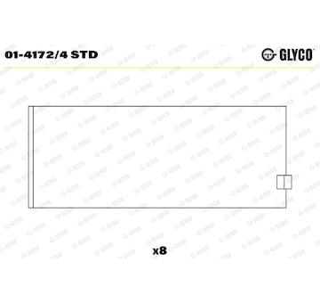 Pánev ojničního ložiska GLYCO 01-4172/4 STD