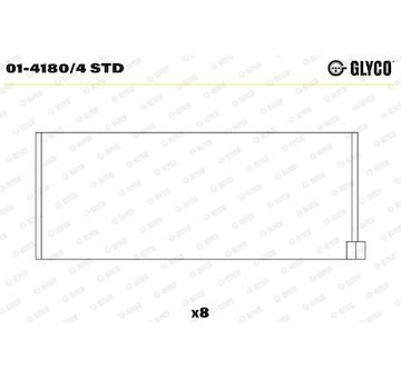 Pánev ojničního ložiska GLYCO 01-4180/4 STD