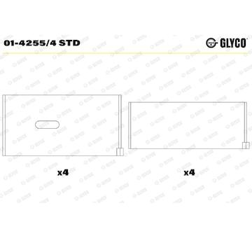 Pánev ojničního ložiska GLYCO 01-4255/4 STD