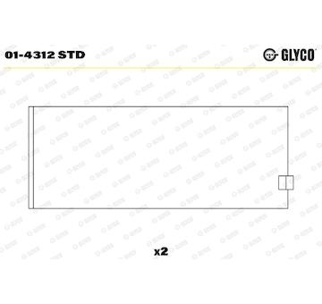 Pánev ojničního ložiska GLYCO 01-4312 STD