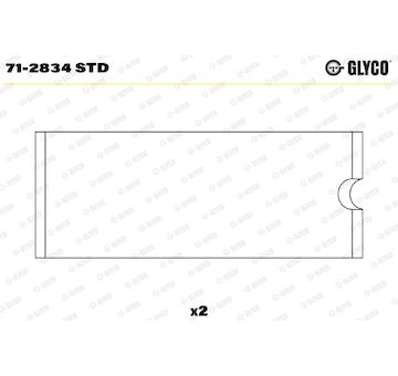 Pánev ojničního ložiska GLYCO 71-2834 STD