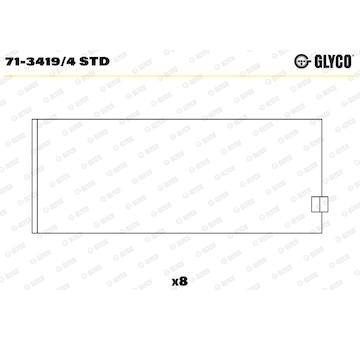 Pánev ojničního ložiska GLYCO 71-3419/4 STD