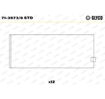 Pánev ojničního ložiska GLYCO 71-3573/6 STD