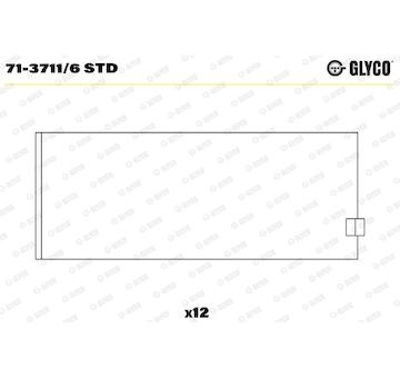 Pánev ojničního ložiska GLYCO 71-3711/6 STD