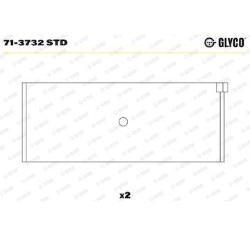 Pánev ojničního ložiska GLYCO 71-3732 STD