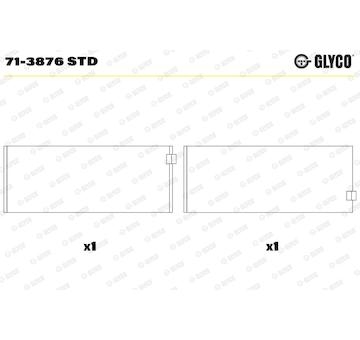 Pánev ojničního ložiska GLYCO 71-3876 STD