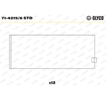 Pánev ojničního ložiska GLYCO 71-4215/6 STD