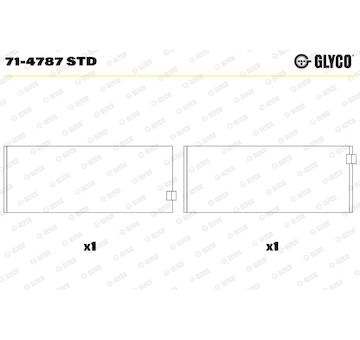 Pánev ojničního ložiska GLYCO 71-4787 STD