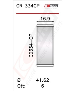Pánev ojničního ložiska KING CR 334CP0.25