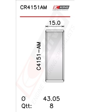 Pánev ojničního ložiska KING CR4151AM1.0