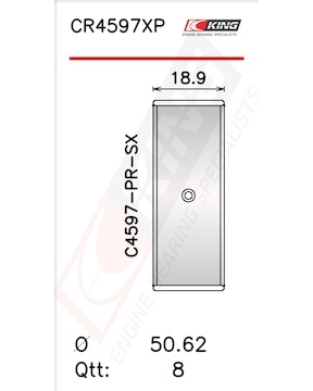 Pánev ojničního ložiska KING CR4597XP