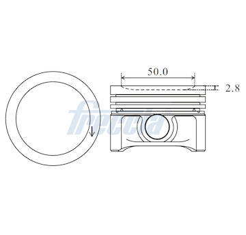 Píst FRECCIA FP23-100550