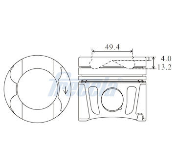 Píst FRECCIA FP23-100750