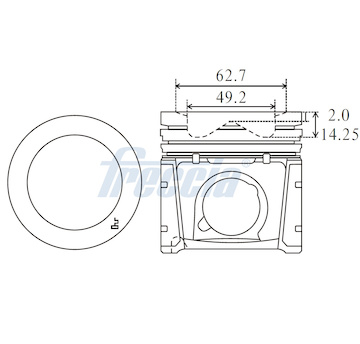 Píst FRECCIA FP23-101300