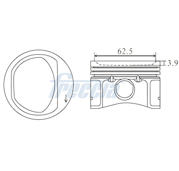 Píst FRECCIA FP23-101700