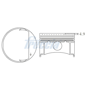 Píst FRECCIA FP23-101800