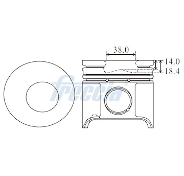 Píst FRECCIA FP23-101900