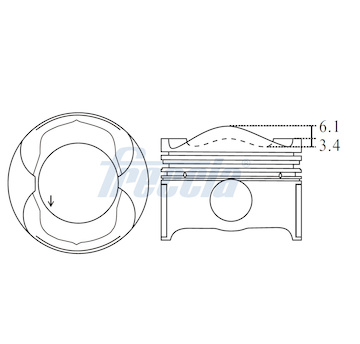 Píst FRECCIA FP23-102200