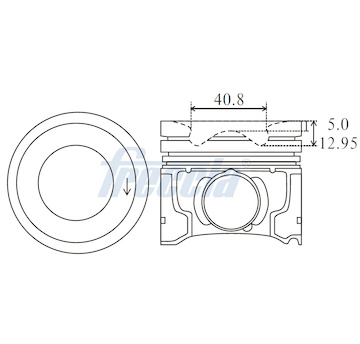 Píst FRECCIA FP23-102500