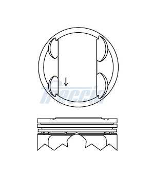 Píst FRECCIA FP23-103700