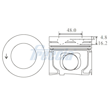Píst FRECCIA FP23-104350