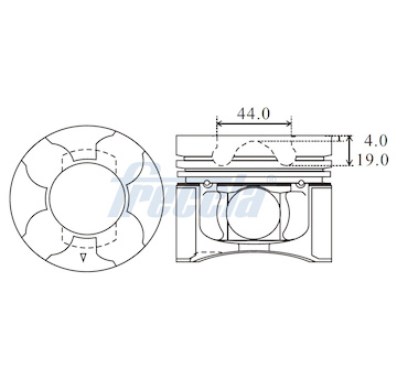 Píst FRECCIA FP23-104450