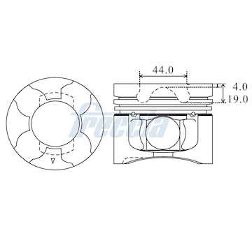 Píst FRECCIA FP23-104500