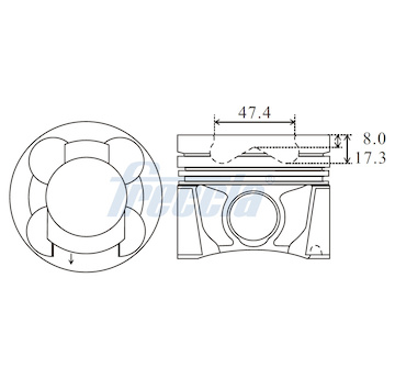 Píst FRECCIA FP23-104900