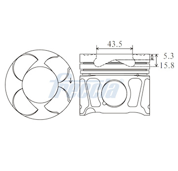 Píst FRECCIA FP23-105240