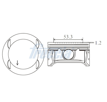Píst FRECCIA FP23-105750