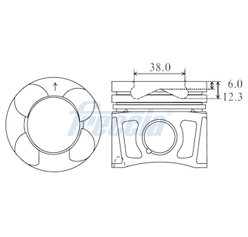 Píst FRECCIA FP23-106600