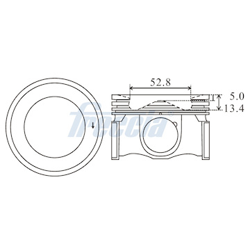 Píst FRECCIA FP23-106800