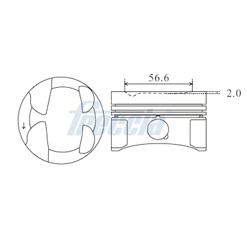 Píst FRECCIA FP23-107050